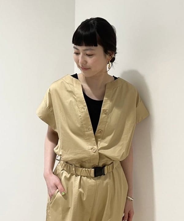 Ichika Hondaさんの「BEAMS WOMEN｜Devotion TWINS / コットン ショートスリーブ ジャンプスーツ」を使ったコーディネート