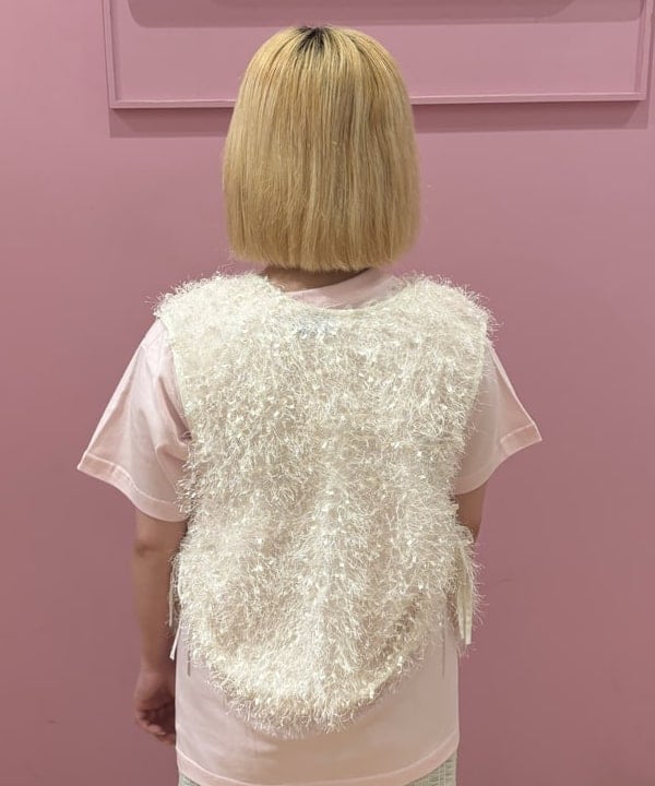 ここあさんの「BEAMS WOMEN｜Ray BEAMS / フリンジ 2Way ノースリーブ トップス」を使ったコーディネート
