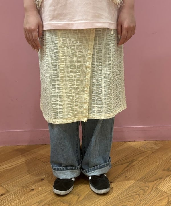 ここあさんの「BEAMS WOMEN｜Ray BEAMS / フリンジ 2Way ノースリーブ トップス」を使ったコーディネート
