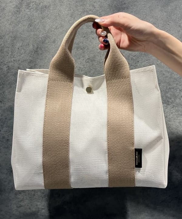 nodokaさんの「BEAMS WOMEN｜VIOLAd’ORO / ジーノ メッシュ トートバッグ M」を使ったコーディネート