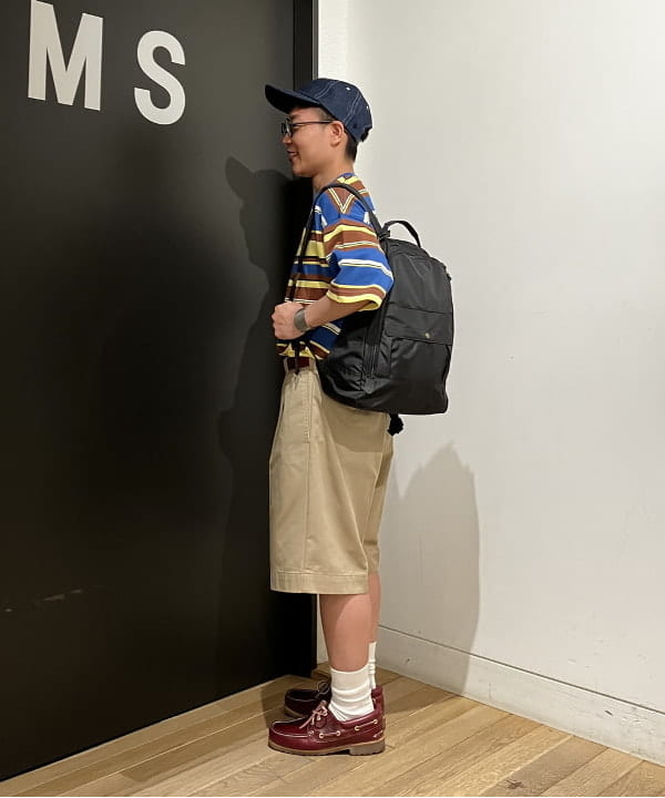 土田 達也さんの「BEAMS WOMEN｜BEAMS / マルチボーダー Tシャツ」を使ったコーディネート
