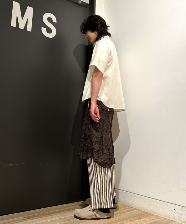 佐藤 大斗さんの「BEAMS WOMEN｜BEAMS BOY / ポリエステルリネン ワークシャツ」を使ったコーディネート