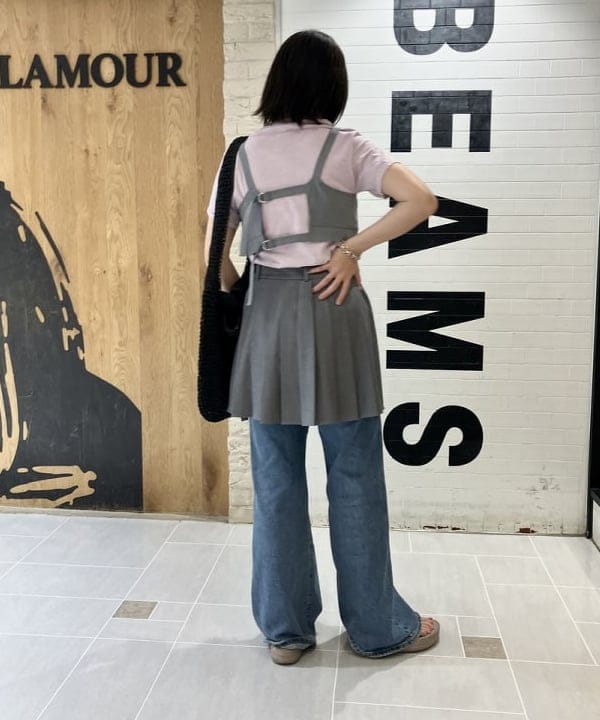 原田 まりんさんの「BEAMS WOMEN｜Ray BEAMS / ベルテッド ビスチェ」を使ったコーディネート