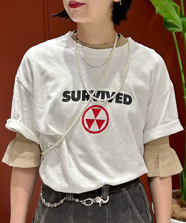 marieさんの「BEAMS WOMEN｜BEAMS BOY / 樹脂 パール ロング ネックレス」を使ったコーディネート