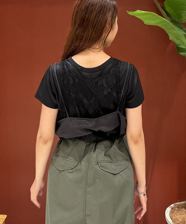佐々木 南美さんの「BEAMS WOMEN｜Ray BEAMS / 箔 プリント リブ Tシャツ」を使ったコーディネート