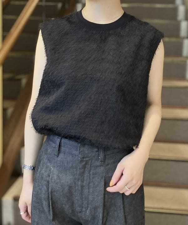 蒲原 捺美さんの「BEAMS WOMEN｜エディター坪田あさみ &times; woadblue &times; Demi-Luxe BEAMS / 別注 2タック デニムパンツ」を使ったコーディネート