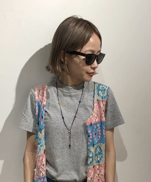 おはぎ(萩原)さんの「BEAMS WOMEN｜ボーイ ベーシック Tシャツ」を使ったコーディネート