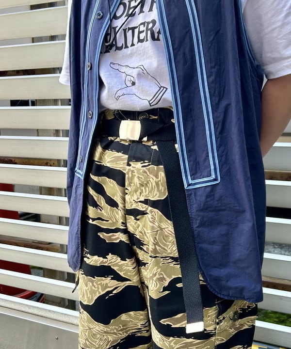 Kyooka Sayakaさんの「BEAMS WOMEN｜BEAMS BOY / ベースボール ノースリーブ シャツ」を使ったコーディネート