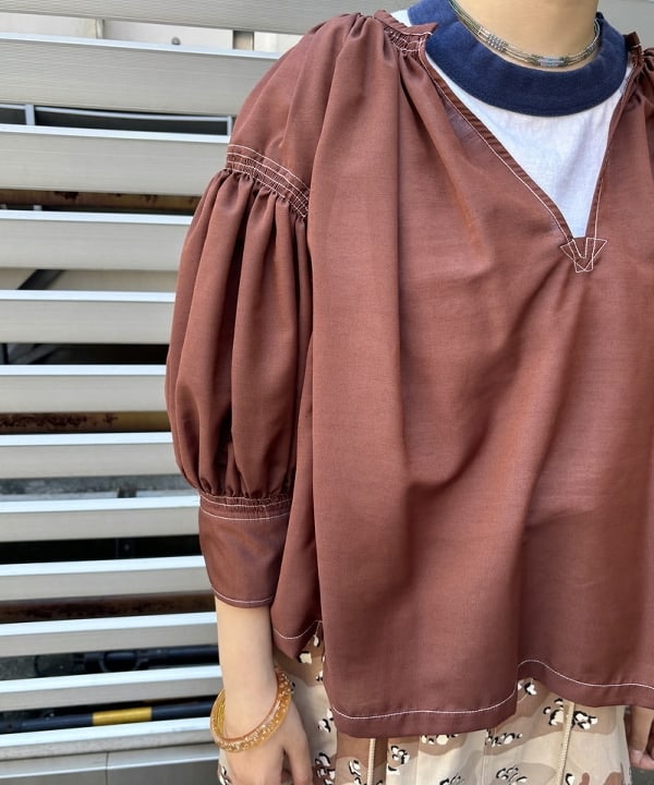 チナツさんの「BEAMS WOMEN｜【別注】Goodwear / Short Sleeve Ringer Tee」を使ったコーディネート