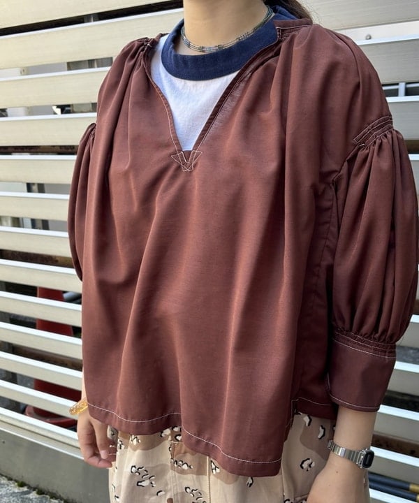 チナツさんの「BEAMS WOMEN｜【別注】Goodwear / Short Sleeve Ringer Tee」を使ったコーディネート