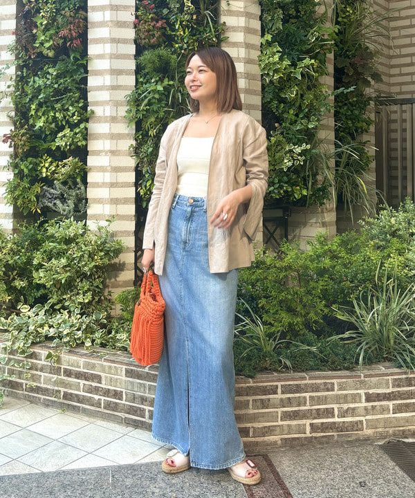 あすかさんの「BEAMS WOMEN｜Ray BEAMS / リブ ツイスト ビスチェ」を使ったコーディネート