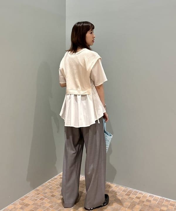 はやしあかねさんの「BEAMS WOMEN｜Ray BEAMS / ケーブル ジャカード キリカエ プルオーバー」を使ったコーディネート