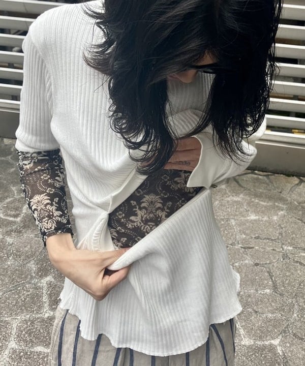 翔さんの「BEAMS WOMEN｜maturely / Rib Gimmick Short Sleeves」を使ったコーディネート