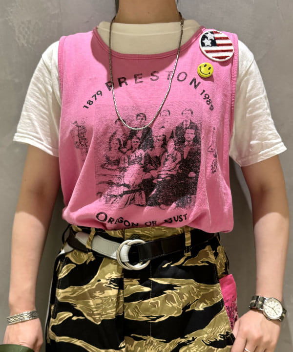 吉野 多恵さんの「BEAMS WOMEN｜FRUIT OF THE LOOM × BEAMS BOY / 2PACK TEE」を使ったコーディネート