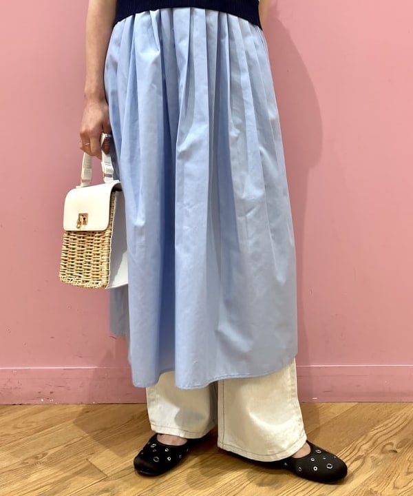 椎葉 未琴さんの「BEAMS WOMEN｜Ray BEAMS / プリーツ キリカエ ノースリーブ ワンピース」を使ったコーディネート