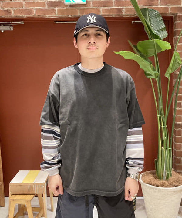 ディクソン 太陽さんの「BEAMS WOMEN｜BEAMS / ヴィンテージライク フェード Tシャツ」を使ったコーディネート