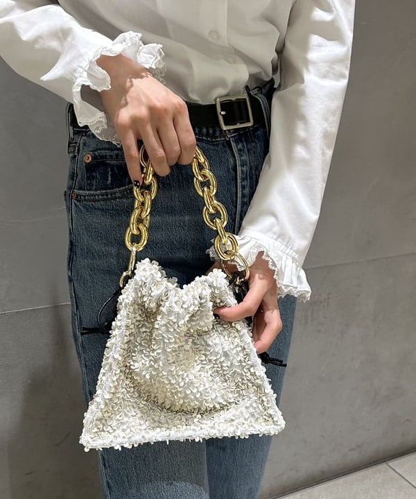 ササキさんの「BEAMS WOMEN｜KASSIOPEA &times; Ray BEAMS / 別注 BONBON ショルダーバッグ」を使ったコーディネート