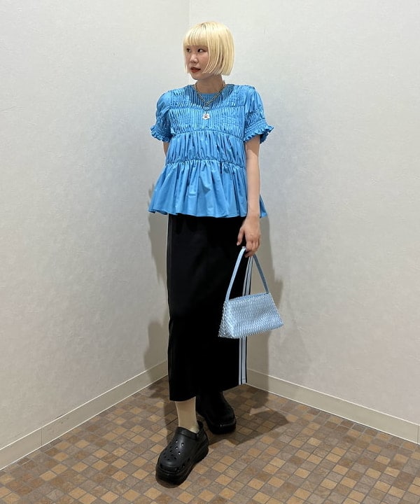 あさひさんの「BEAMS WOMEN｜Ray BEAMS / ライン ジャージ キャミ ワンピース」を使ったコーディネート