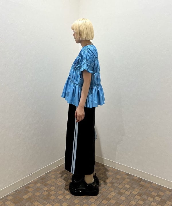 あさひさんの「BEAMS WOMEN｜Ray BEAMS / ライン ジャージ キャミ ワンピース」を使ったコーディネート