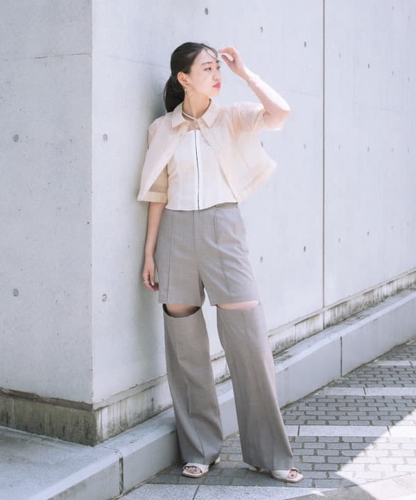 ayaさんの「BEAMS WOMEN｜Ray BEAMS / ジャカード ビスチェ キャミソール」を使ったコーディネート