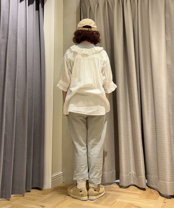 まつむさんの「BEAMS WOMEN｜ボーイ ベーシック Tシャツ」を使ったコーディネート