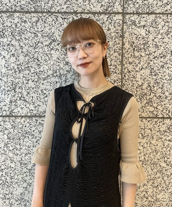 多田 日奈子さんの「BEAMS WOMEN｜maturely / Rame Frill Rib 5Sleeves」を使ったコーディネート