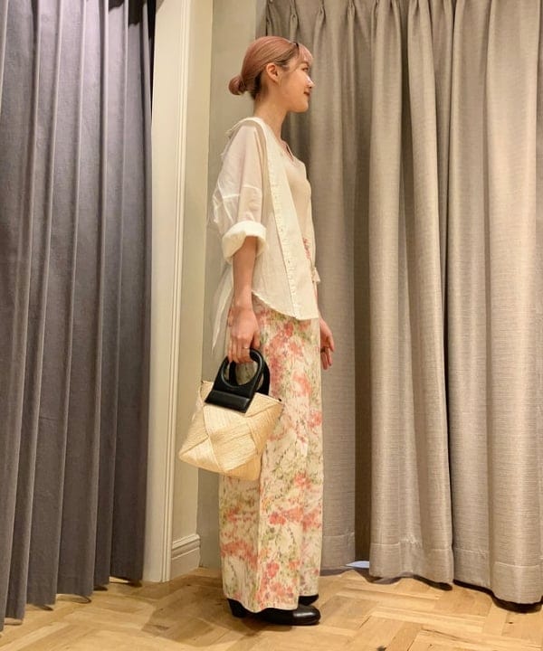 YUIさんの「BEAMS WOMEN｜丸胴 テレコ タンクトップ」を使ったコーディネート