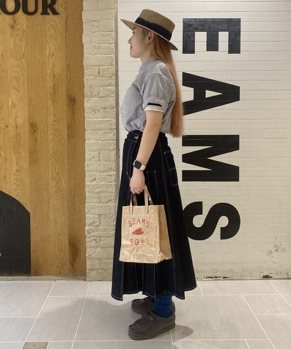 木村 海侑さんの「BEAMS WOMEN｜ラップ プリーツ スカート」を使ったコーディネート