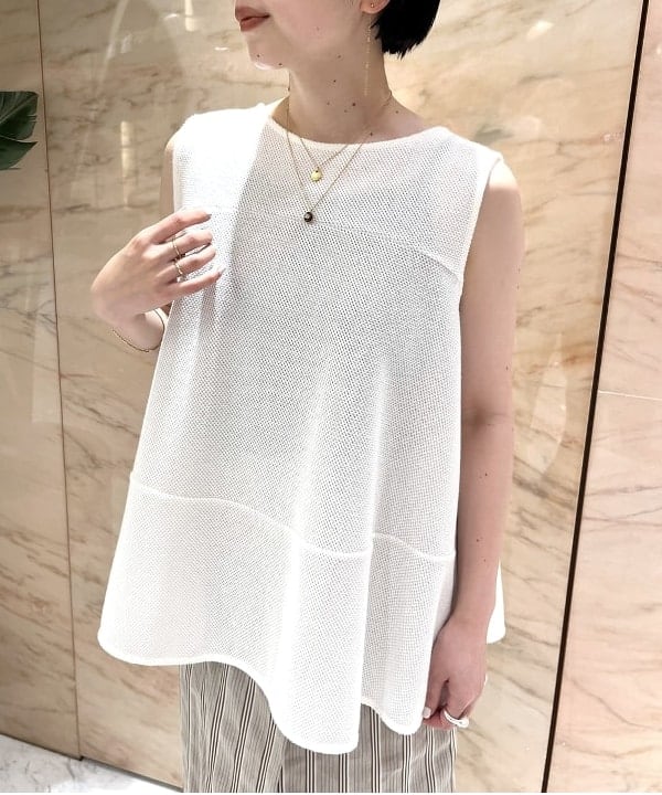 shirakiさんの「BEAMS WOMEN｜Demi-Luxe BEAMS / リネン混 ストライプ スカート」を使ったコーディネート