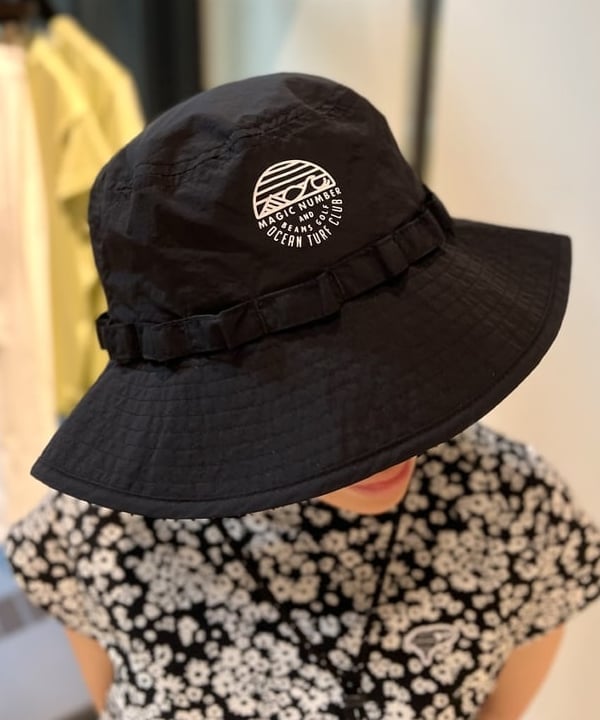 MAGIC NUMBER × BEAMS GOLF サファリハット 黒 新品 BEAMS GOLF 帽子 ハット 「日除けカバー付き」「UNISEX