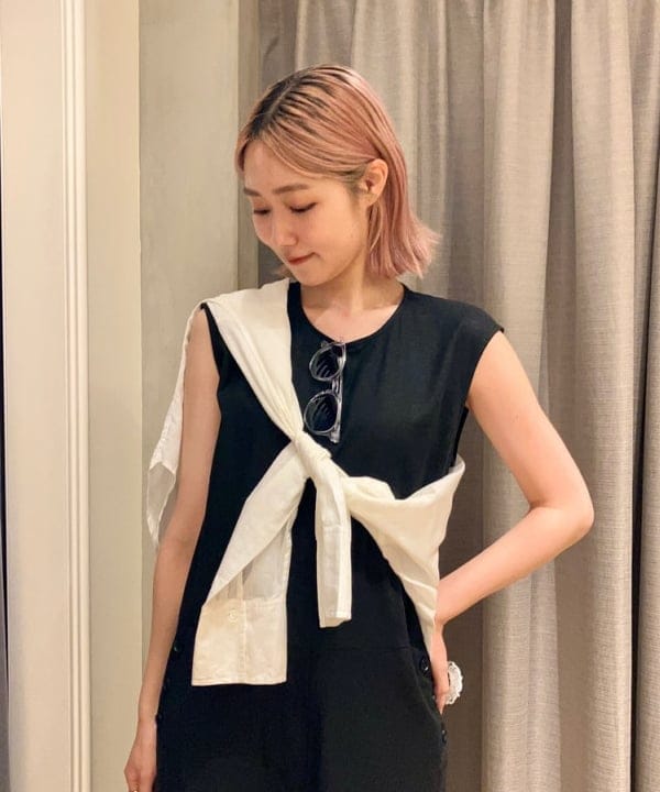 YUIさんの「BEAMS WOMEN｜Demi-Luxe BEAMS /  KHADI オーバーシャツ」を使ったコーディネート
