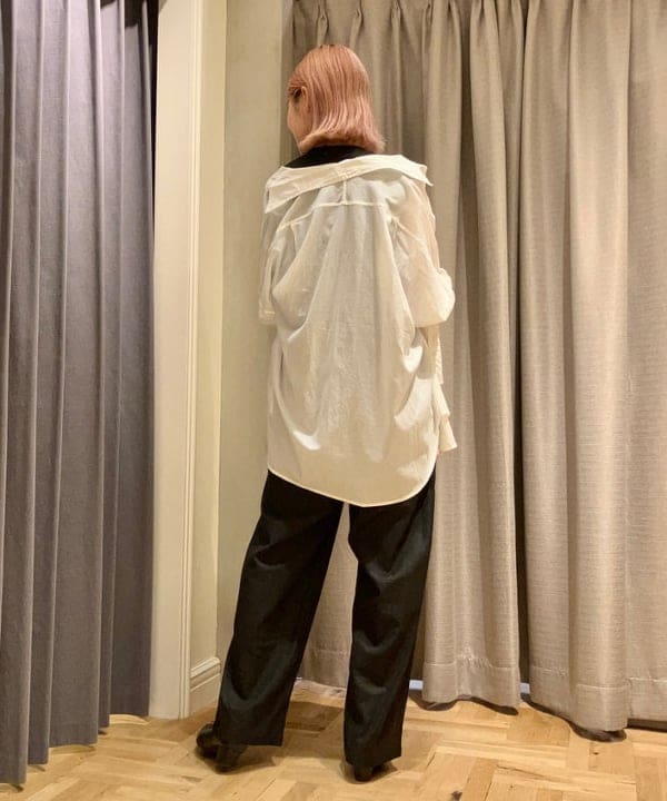 YUIさんの「BEAMS WOMEN｜Demi-Luxe BEAMS /  KHADI オーバーシャツ」を使ったコーディネート