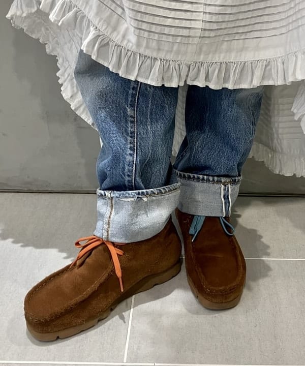 小原 もこさんの「BEAMS WOMEN｜BEAMS BOY / シアー ハンティング シャツ」を使ったコーディネート
