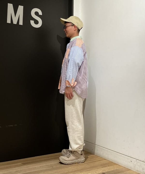 土田 達也さんの「BEAMS WOMEN｜【別注】Healthknit / ワッフル ボーダー Tシャツ」を使ったコーディネート