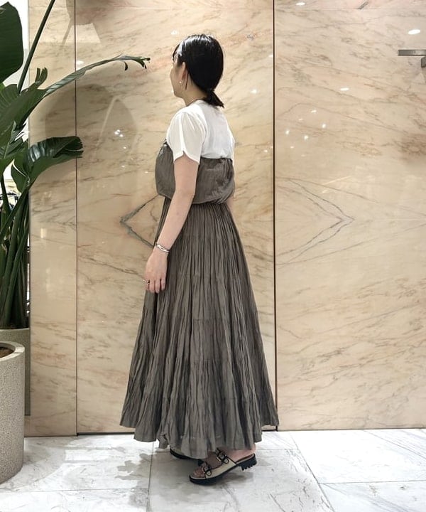 西村 章代さんの「BEAMS WOMEN｜ハイツイスト プレーン Tシャツ」を使ったコーディネート