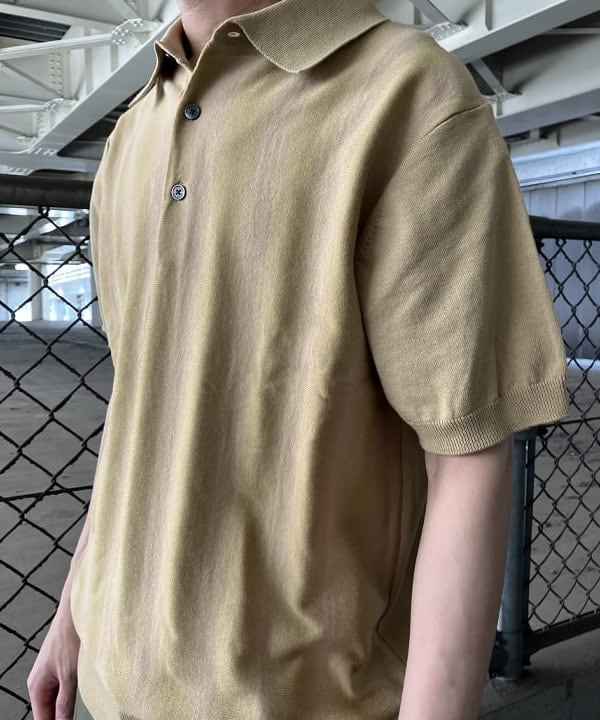 ホサカさんの「BEAMS WOMEN｜BEAMS / カスリ グラデーション ポロシャツ」を使ったコーディネート