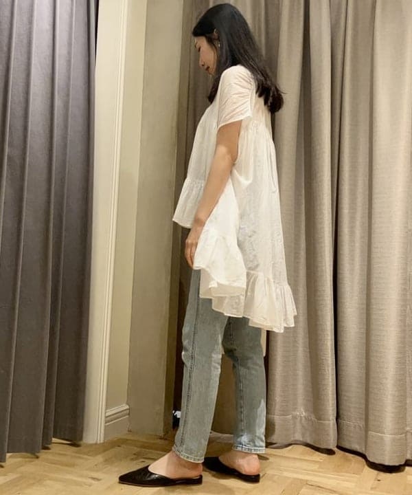 りえさんの「BEAMS WOMEN｜VIOLAd’ORO / ジーノ メッシュ トートバッグ M」を使ったコーディネート