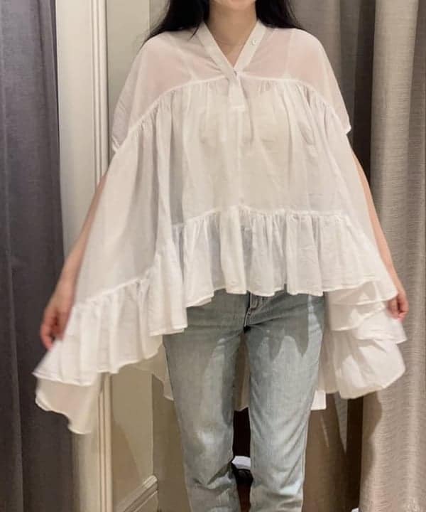 りえさんの「BEAMS WOMEN｜VIOLAd’ORO / ジーノ メッシュ トートバッグ M」を使ったコーディネート