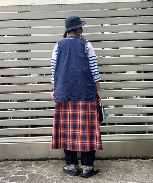 Kyooka Sayakaさんの「BEAMS WOMEN｜ナバルボーダー ビッグ ボートネック カットソー」を使ったコーディネート