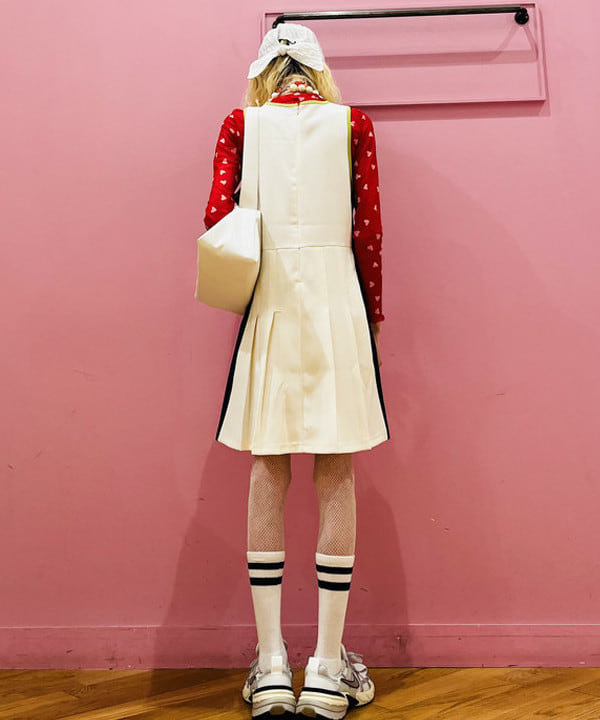ひるてぃさんの「BEAMS WOMEN｜FILA × Ray BEAMS / 別注 40-LOVE ワンピース」を使ったコーディネート