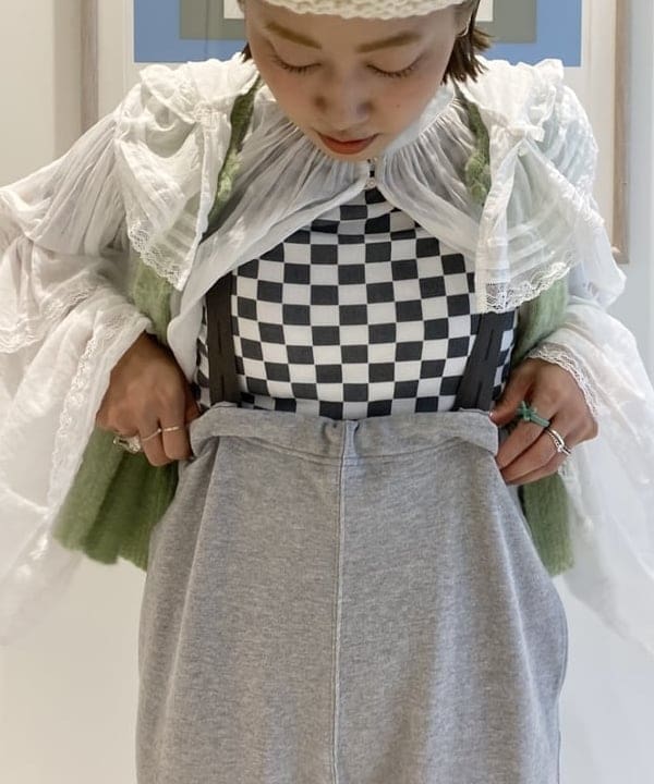 優意さんの「BEAMS WOMEN｜シャギー チェッカー ソックス」を使ったコーディネート