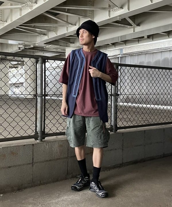 ホサカさんの「BEAMS WOMEN｜BEAMS / フラットシーマ クルーネック Tシャツ」を使ったコーディネート