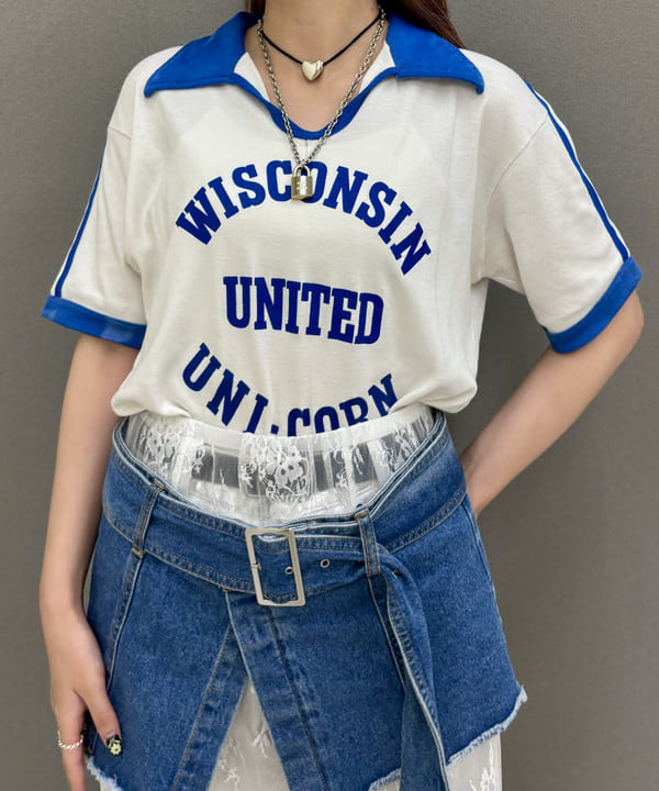 ヒカリさんの「BEAMS WOMEN｜Ray BEAMS / 箔プリント デニムパンツ」を使ったコーディネート