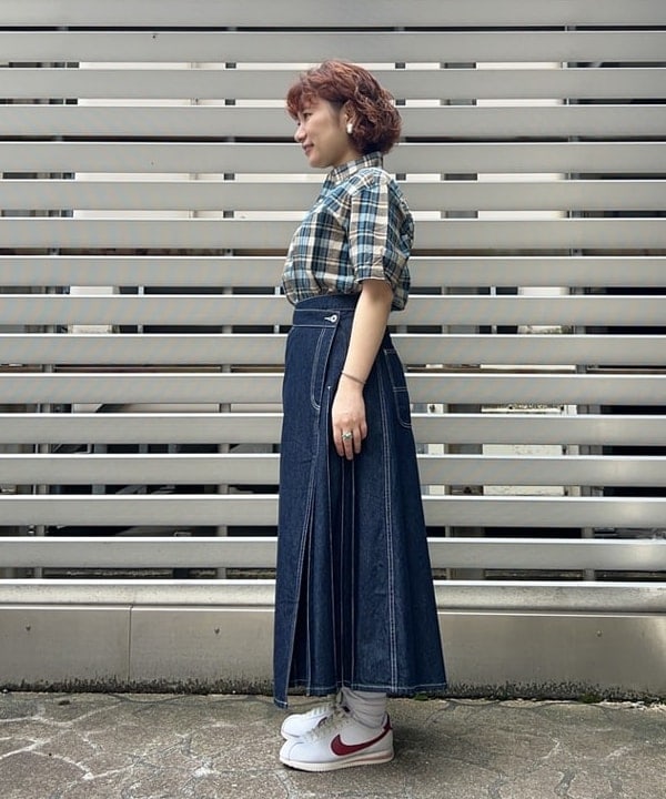 まつむさんの「BEAMS WOMEN｜ラップ プリーツ スカート」を使ったコーディネート