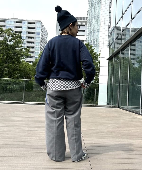 つぼさんの「BEAMS WOMEN｜GOOD ROCK SPEED / 別注 カレッジ クルー スウェット」を使ったコーディネート