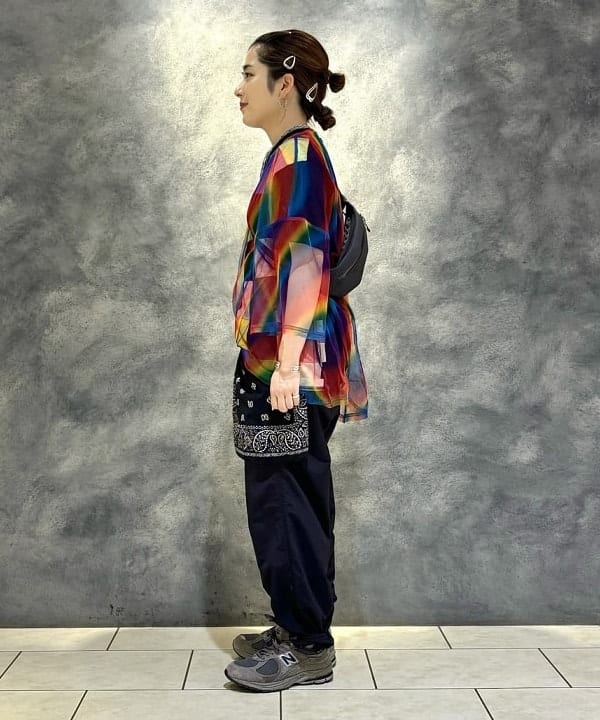 吉野 多恵さんの「BEAMS WOMEN｜SUGAR CANE Add Human Labor / PATCH WORK WORK  T-SHIRT」を使ったコーディネート