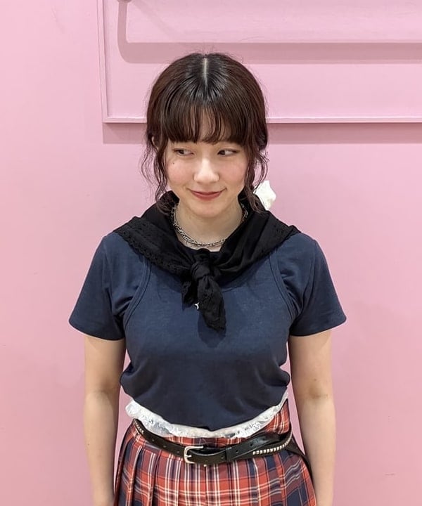 晶さんの「BEAMS WOMEN｜Monitaly / Extra Long 3/4 Clincher Belt」を使ったコーディネート