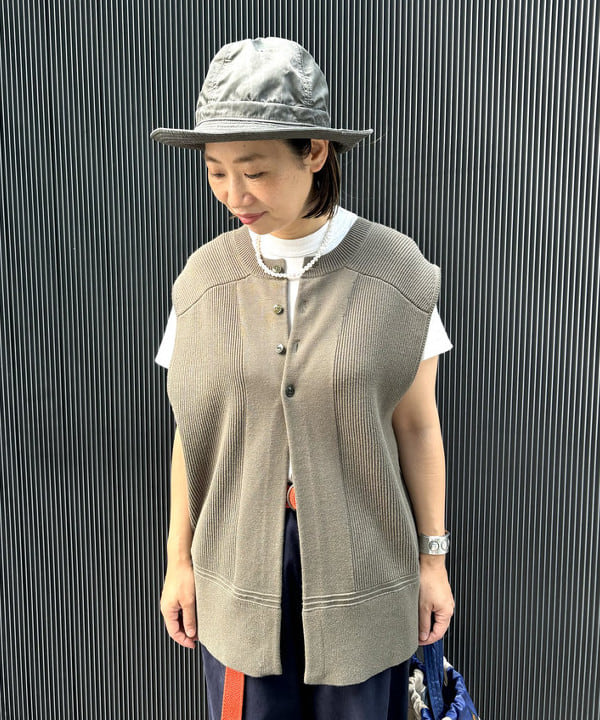 つぼさんの「BEAMS WOMEN｜ミリタリー ロング ベスト」を使ったコーディネート