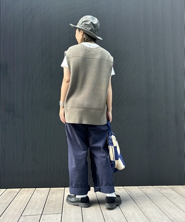 つぼさんの「BEAMS WOMEN｜ミリタリー ロング ベスト」を使ったコーディネート