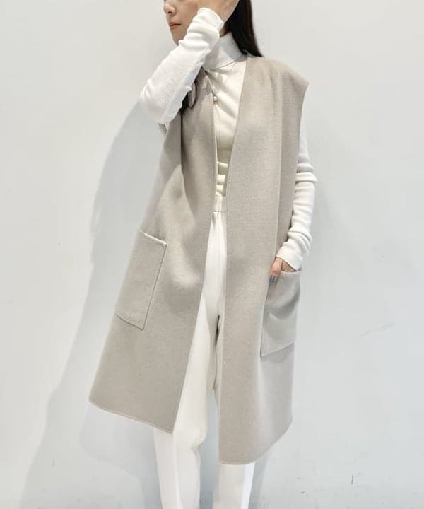 住吉　明佳さんの「BEAMS WOMEN｜リブ タートルネックニット」を使ったコーディネート